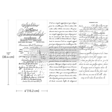 VINTAGE SCRIPT . Mini Transfer